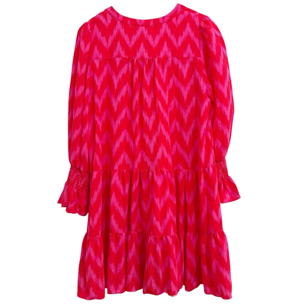 Tuckernuck Pomander Place Hot Pink Ikat Kenzo Dress XL - Picture 5 of 12